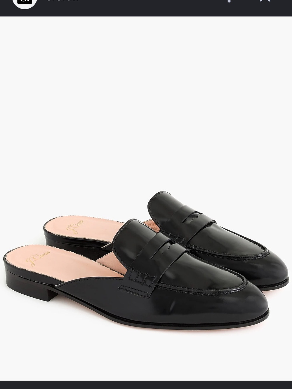 J Crew Academy Penny Loafer Mules